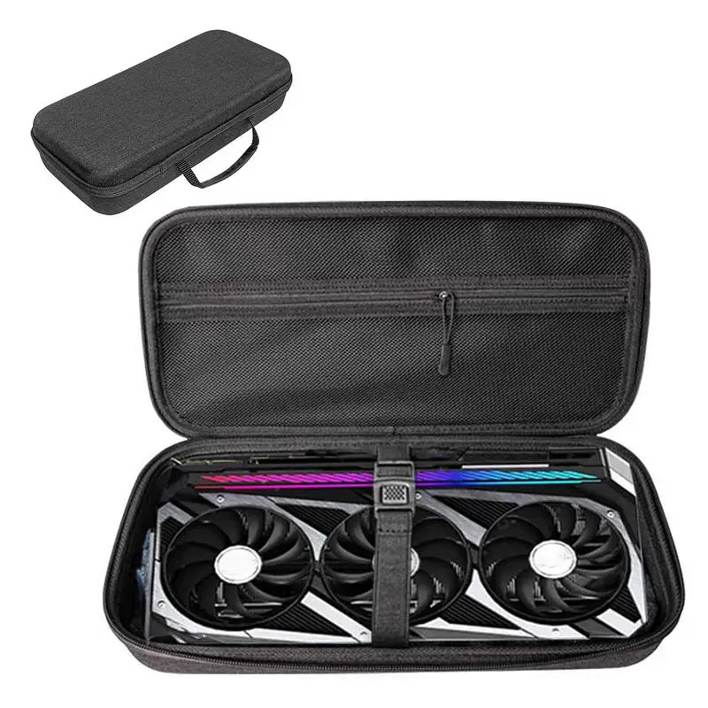 

Portable Storage Box Graphics Card Travel Carrying Bag Graphics Hard Case for RTX4060/RTX4070i/RTX4080S/RTX4090 Scratchproof Bag