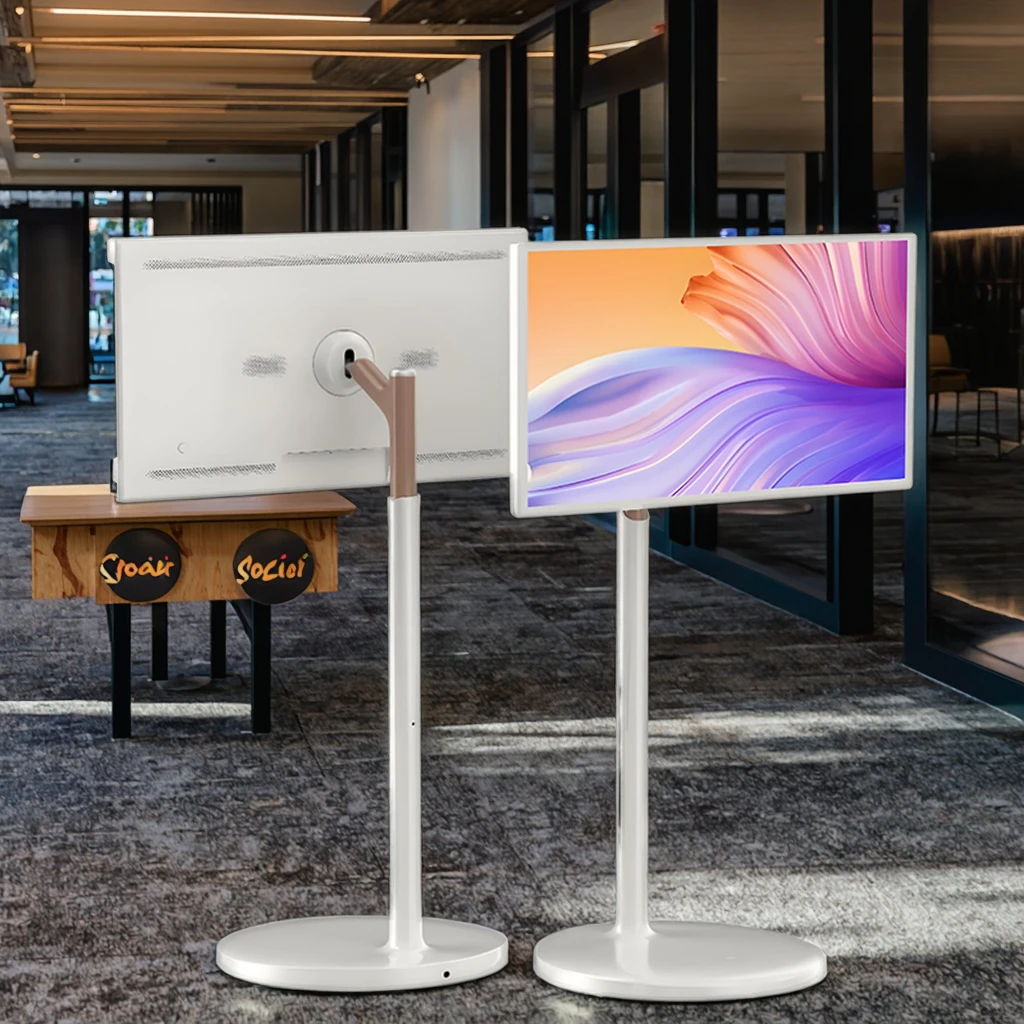 

Мобильный HD-монитор BOE 32 дюйма Smart Bestie Machine с интеллектуальным свободным вращением, беспроводной связью, многофункциональный, с анимированным экраном в форме сердца