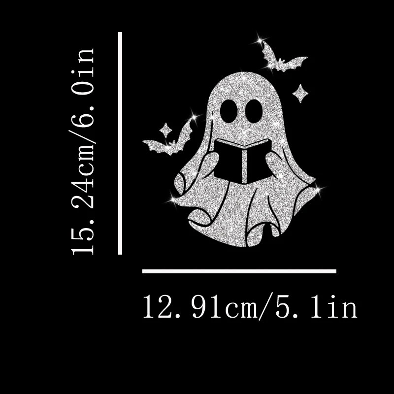 Flash Silver Stickers Ghost And Book Car Decals Car Stickers