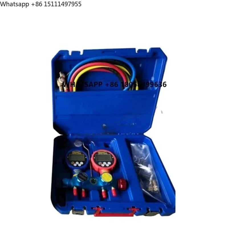 Car Ac Tools air Conditioning Repair Tool Gauge Component 4Valve Digital Manifolds