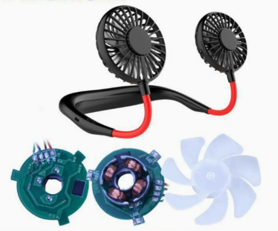 Micro Brushless Fan Motor 2nd & 3rd Generation Replacement Motor For Neck Hanging Mini Fan-10pcs