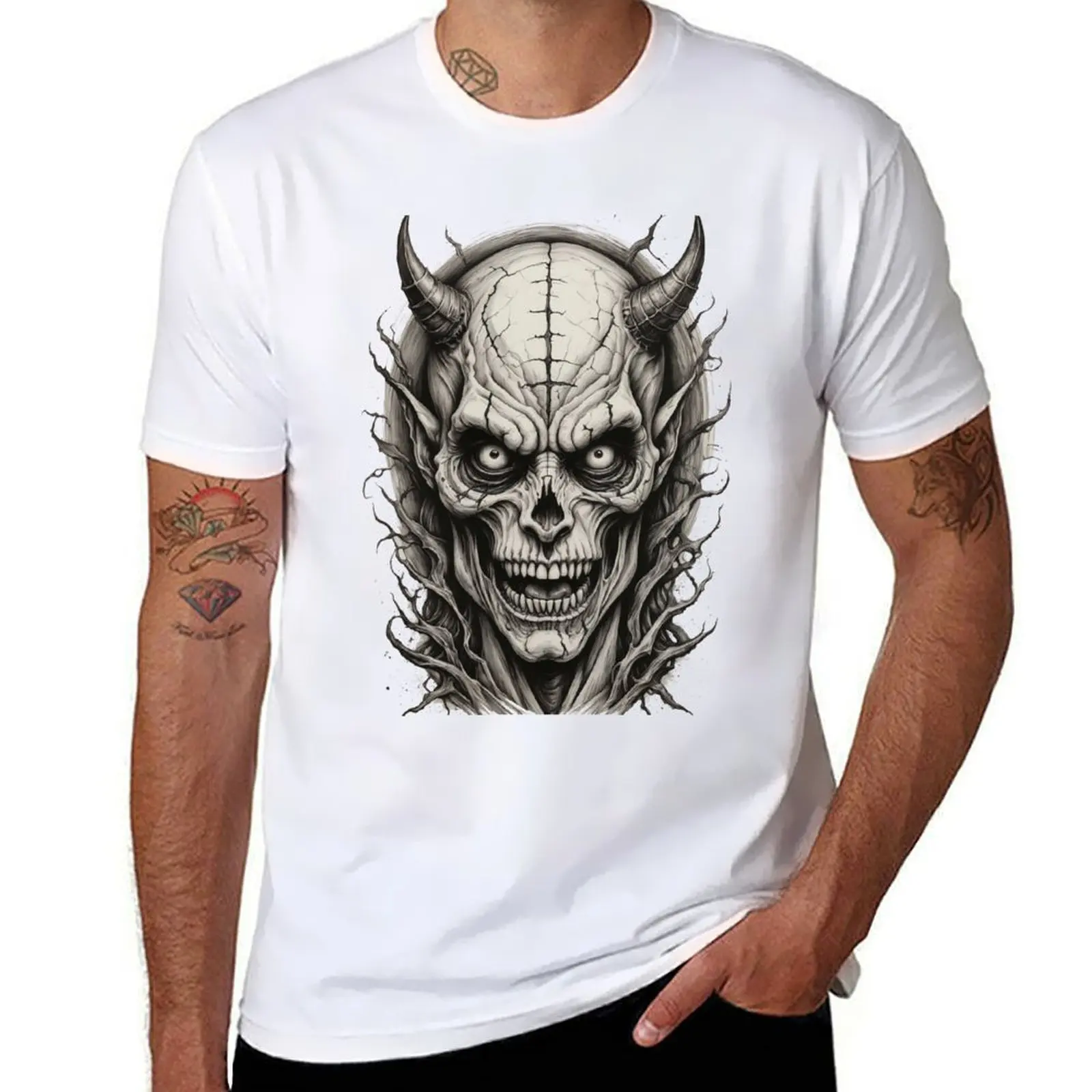 Infernal Stare T-Shirt funny t shirts dark humor t shirt man plain T-Shirt