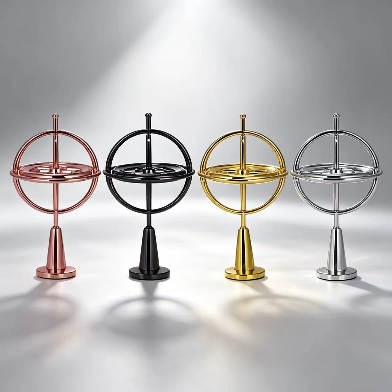 Metal Anti-Gravity Gyroscope Model for Children's Primary School Science Stress Reduction Balance Alloy Mechanical Technology Je