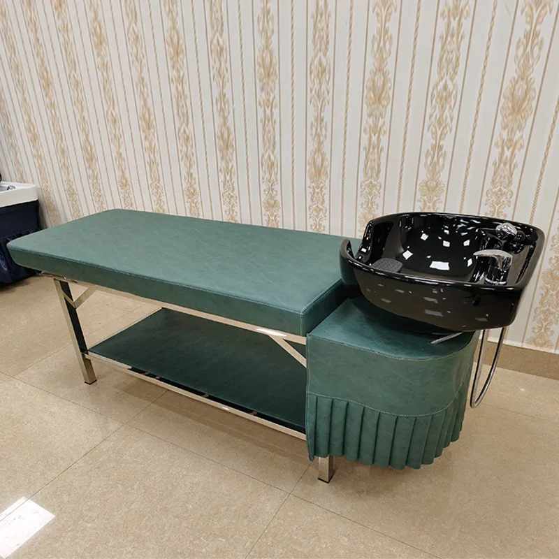 

Modern Down Simple Durable Stylist Shampooing Beauty Hydraulic Men's Shaving Chair Massage Shampooing Cadeira Unique Furniture