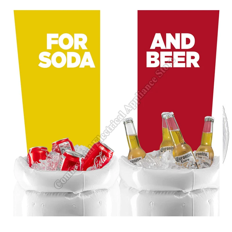 Inflatable Beer Mug Outdoor Portable Ice Bucket Beach Pool Party Beer Cooler Ice Refrigerated Inflatable Supplies Mug