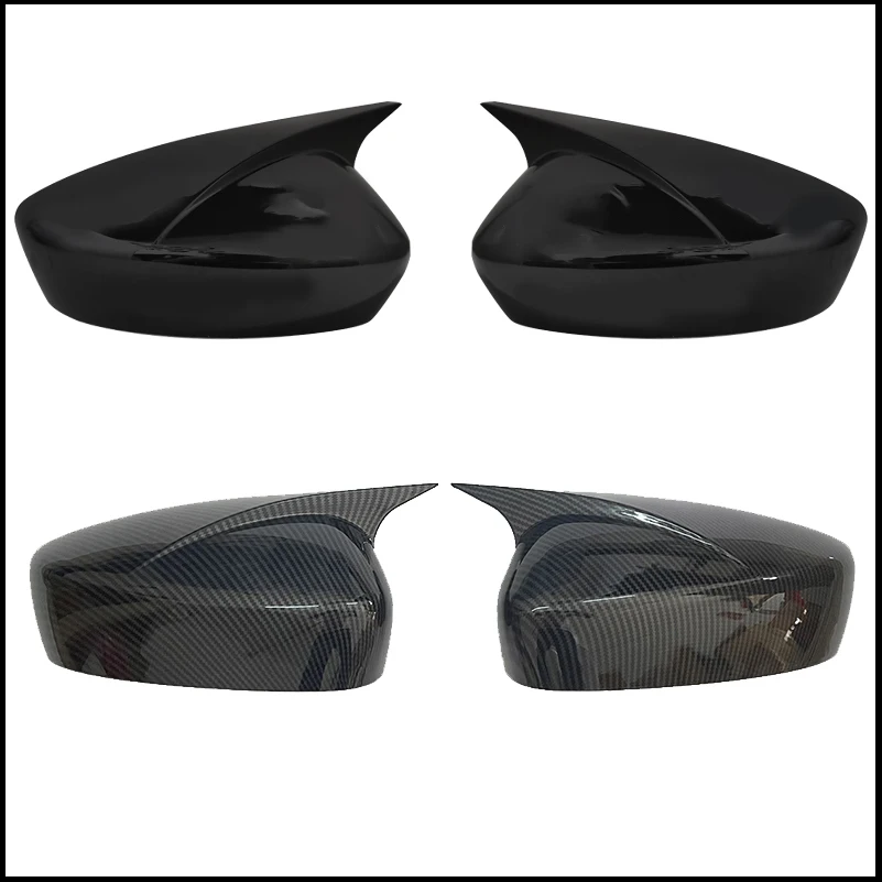 

For Mazda 6 Atenza 2018~2023 Rearview Mirror Cover Cap Housing Sticker Trim With Horn Auto Parts Car Styling Accessories