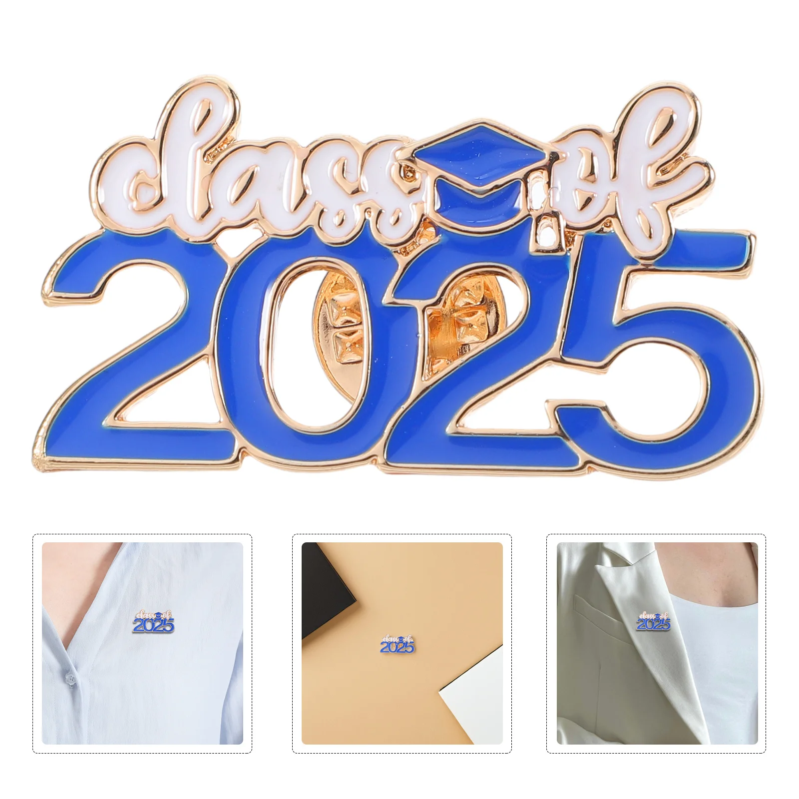 

4Pcs 2025 Graduation Cap Brooch Pin Elegant Keepsake for Academic Achievements and Campus Life Memories Graduation Brooch