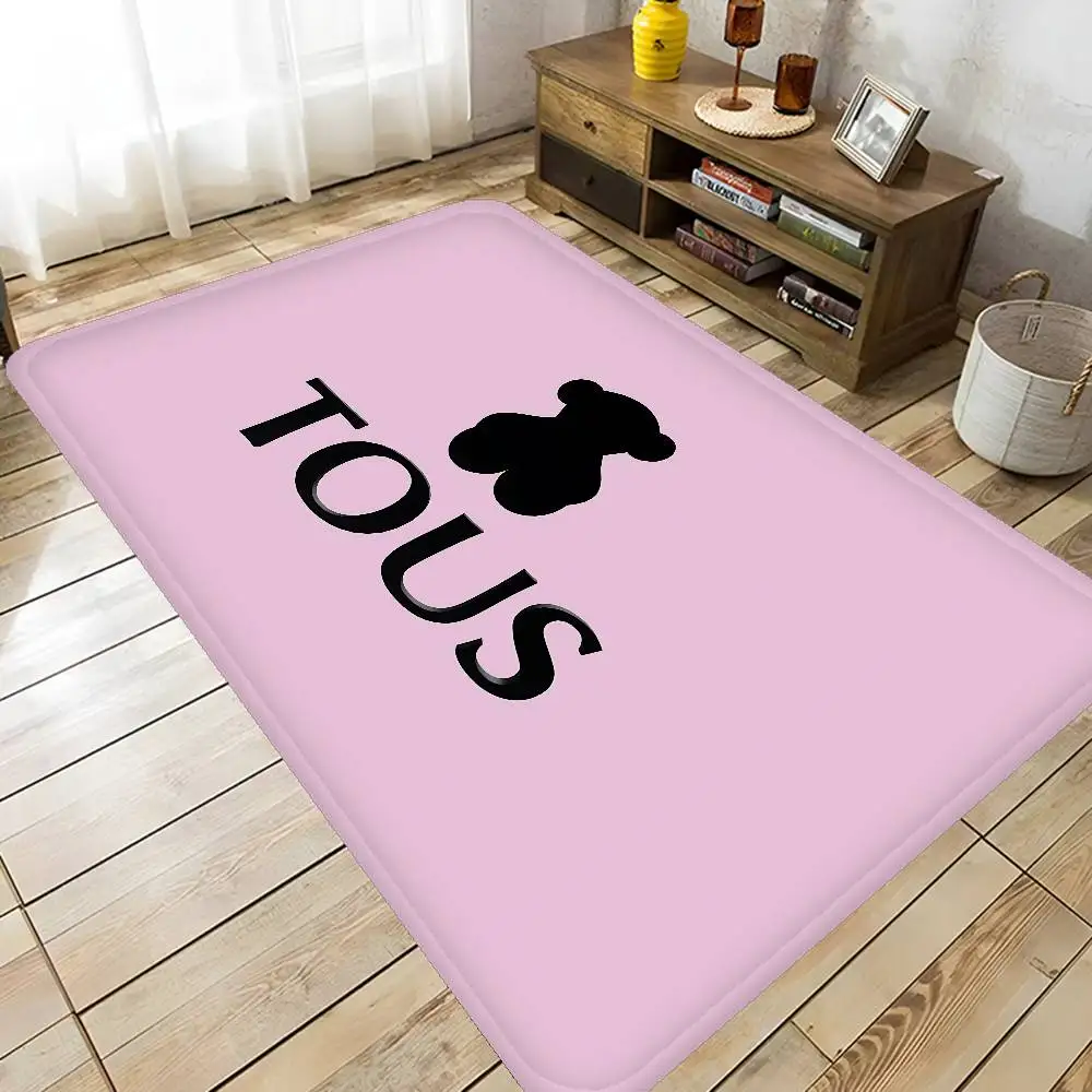 T-TOUSes Hallway Carpet Retro Multiple Choice Living Room Kitchen Rug Non-Slip Welcome Rug
