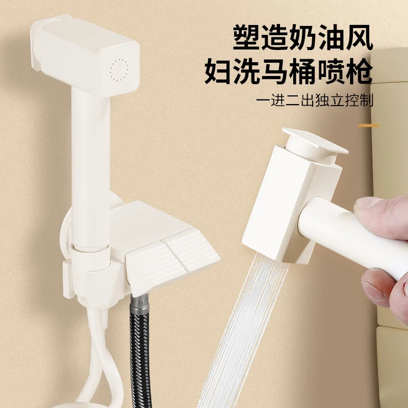 Portable Toilet Bidet Shower Faucet Handheld Bidet Toilet Sprayer Set Solid Brass Bidet Faucet Cold Water Toilet Faucets