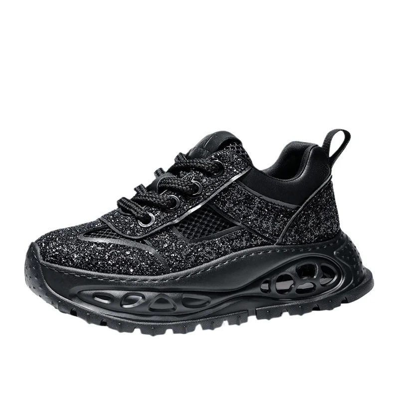 

Genuine Leather/mesh Fabric Shoes for Men's Spring Summer Breathability Trend Increase Dad's Shoes Versatile Casual Sports Shoes