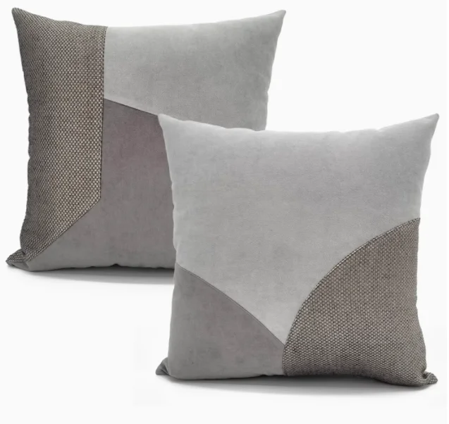 

Морден роскошный серый чехол для подушки наволочка диван пояс наволочка спинка