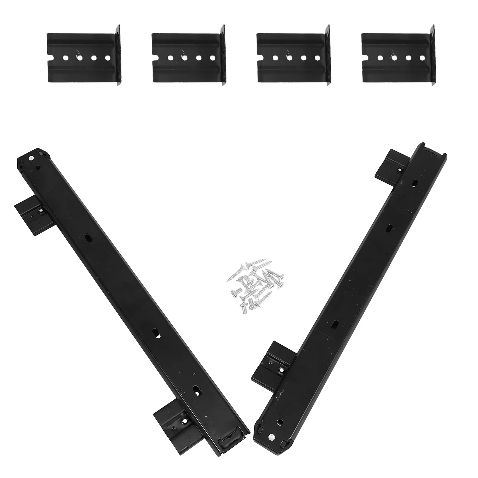 

1Set Keyboard Slide Fine Workmanship Stable Durable for 27-Inch Keyboard Drawer Replacement Guide Rail Side Mount Drawer Slides