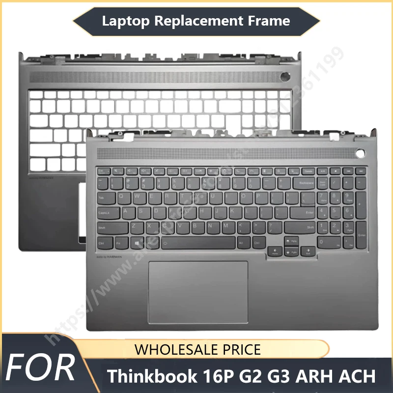 

New Laptop Case For Thinkbook 16P G2 Gen2 16P G3 ARH ACH Palmrest Upper Case C Cover Shell With US Backlit Keyboard
