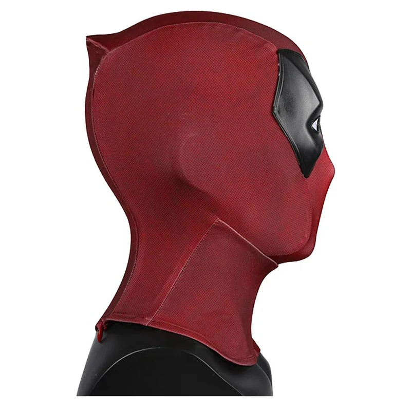 2024 Deadpool maska Cosplay rekwizyt kostiumowy dla dorosłych Deadpool maski poliester impreza z okazji Halloween nakrycia głowy element ubioru kostium (bez muszli)