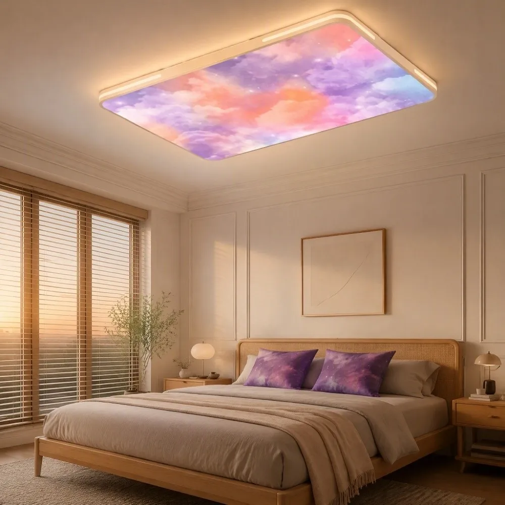 Polyester Fabric Magnetic Lamp Shade Light-Blocking Magnetic Design Lampshade Eye-Protective Neat Decorative Effect