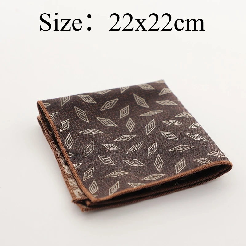 Vintage Formal Business Suit Pocket Square Elegant Men Pocket Hanky Perfect Accessory For Wedding Banquet And Business Occasions