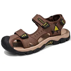 

Men’s Closed-Toe Outdoor Hiking Sandals, Adjustable Strap Non-Slip Sports Sandals for Summer Beach, Walking