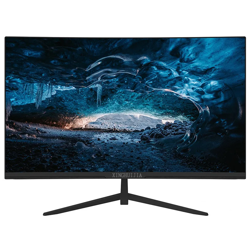 Computador desktop, monitor 4K 24 polegadas 27 polegadas, superfície curvada