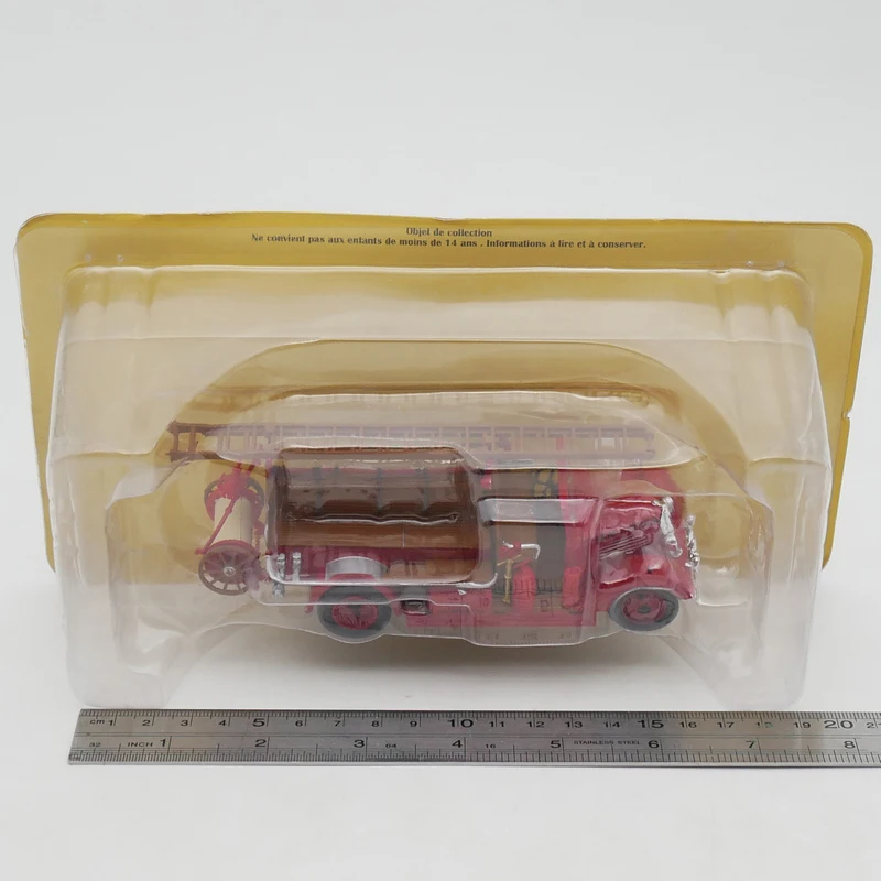 Antike Skala Renault Adk Französisch Feuerwehr auto Simulation Legierung Auto Modell statische Anzeige Sammler Spielzeug Geschenk Souvenir Dekoration