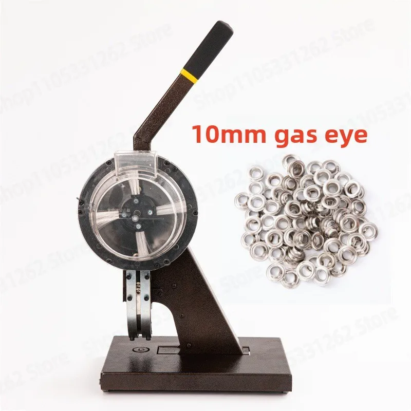 Hand Press Eyelet Machine, Manual Buckle Punching Tool for Banner Cloth Light Box Canvas Advertising
