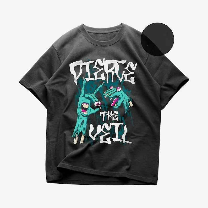 

Pierce The Veil T-Shirt Metal Music Shirt Selfish Machines Collide With The Sky Pierce The Veil Merch Unisex Rocker Clothing