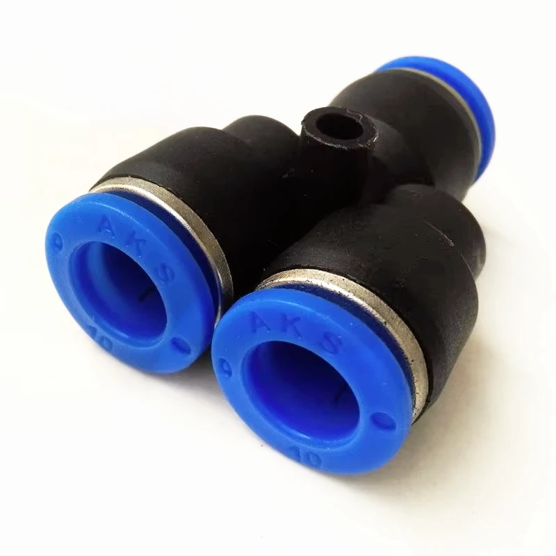 10pcs/lot  Pneumatic Air Fitting 10mm to 10mm to 10mm Y Shape Quick Fitting Connector PY-10