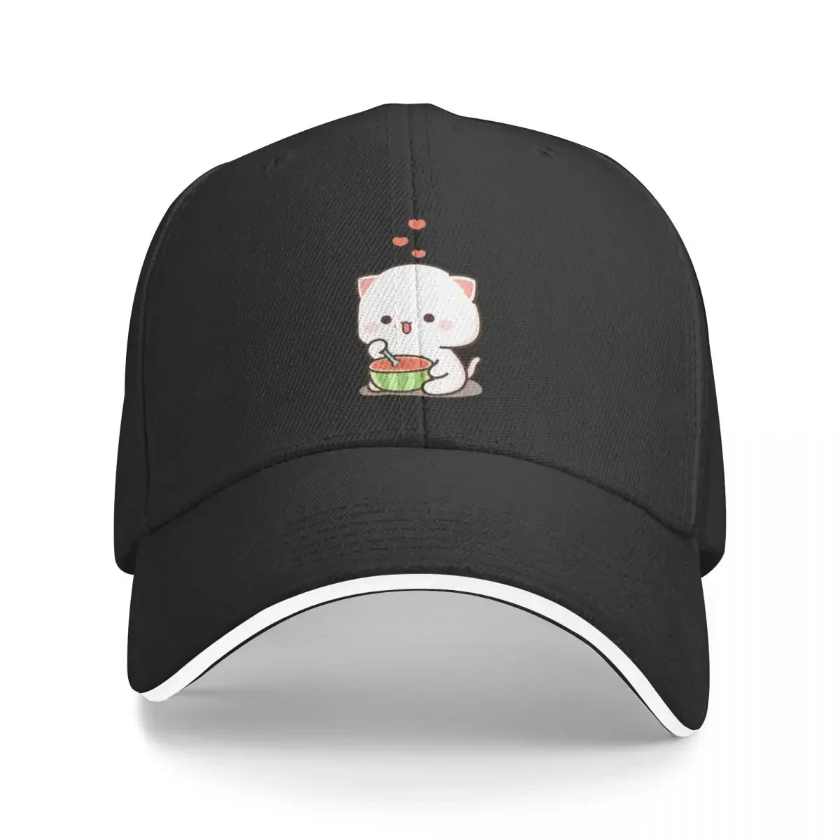 Mochi Mochi Peach Cat Long Baseball Cap Anime Hat Streetwear Military Tactical Cap Women Beach Fashion Men's