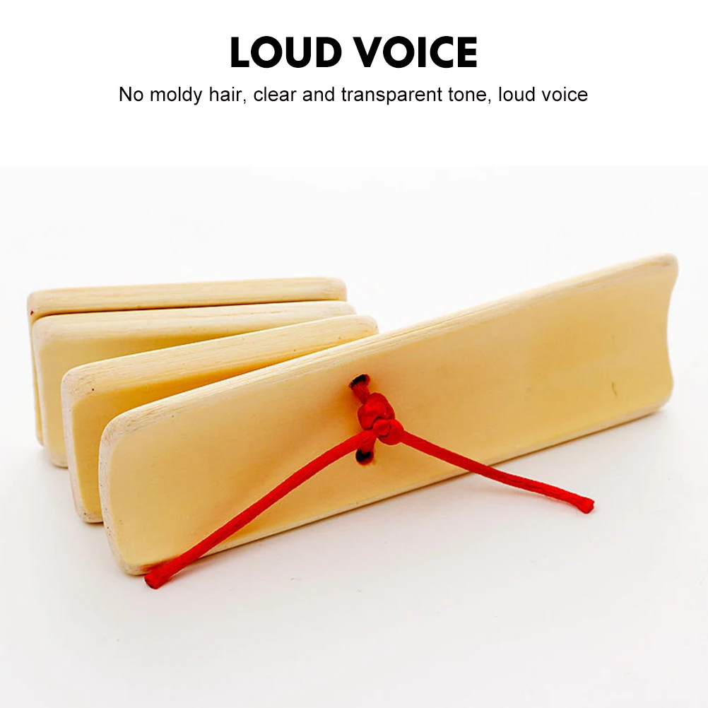 

8 pcs Portable Kuaiban Chinese Allegro Bamboo Percussion Instrument Stage Performance Traditional Clapper Handheld Rhythm Tool