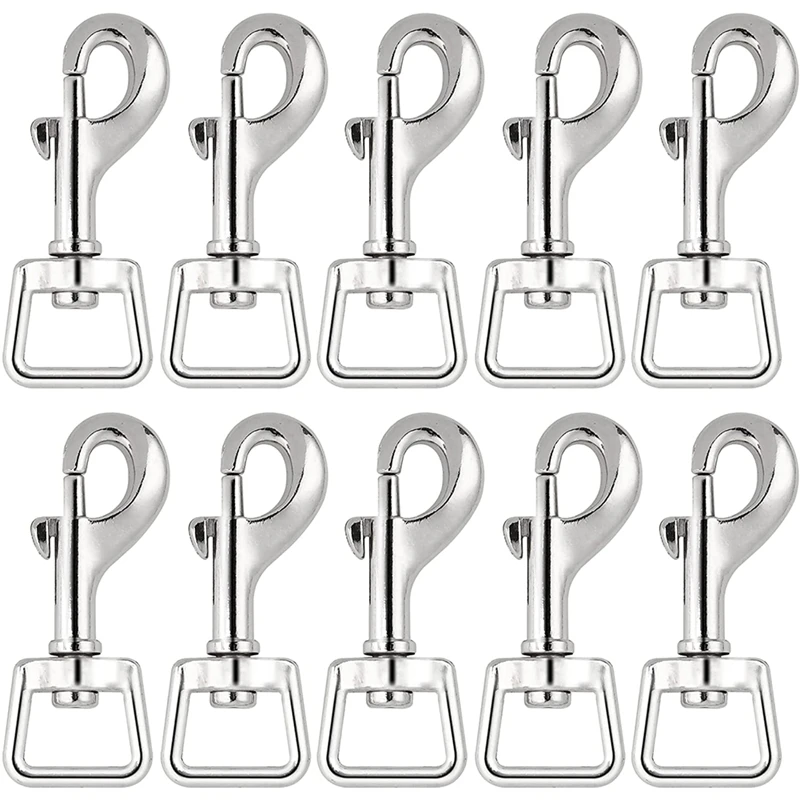 20Pc Snap Hooks For Dog Leash Collar Linking, Heavy Duty Swivel Clasp Eye Bolt Buckle Trigger Clip For Spring Pet Buckle