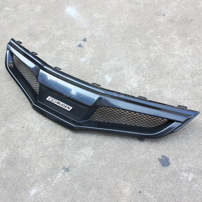 

MUGEN ABS Car Front Grill Grille Body Kit fits Honda FIT 2011 2012 2013 RS With Mugen Emblem Car Accessories Tuning