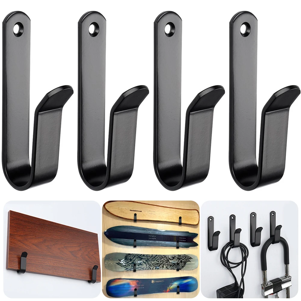 

2/4 Pcs Snowboard Storage Display Rack Solid Steel Snowboard Wall Hanger Home and Garage SKi Board Storage