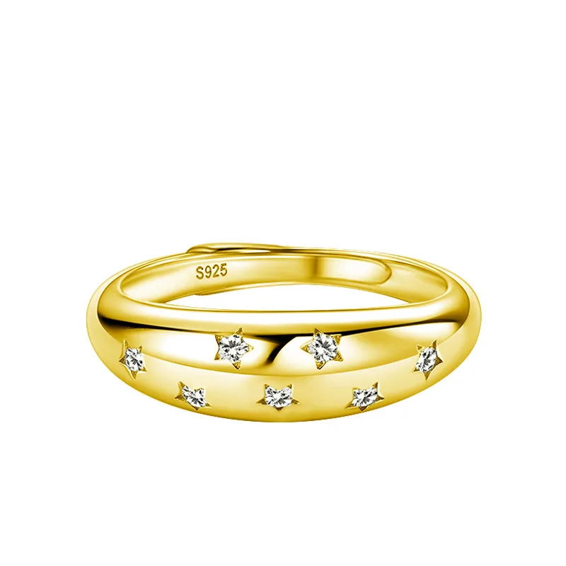 

Moissanite Starry - Sky Ring for Women - Light - Luxury Fashion S925 Sterling Silver Minimalist Niche Hand Jewelry
