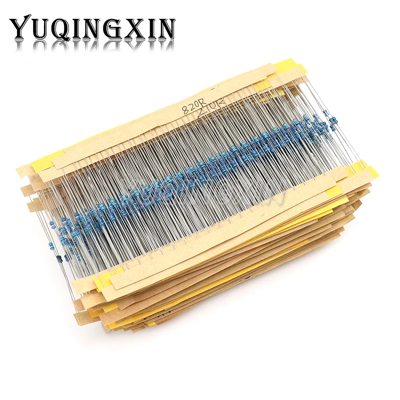 Imagem -03 - Metal Film Resistor Kit Assorted Resistência Assortment Grupo 130 Valores 0.25w 0.5w 1w 4w 1w 8w 1w 2w Filme de Metal 1