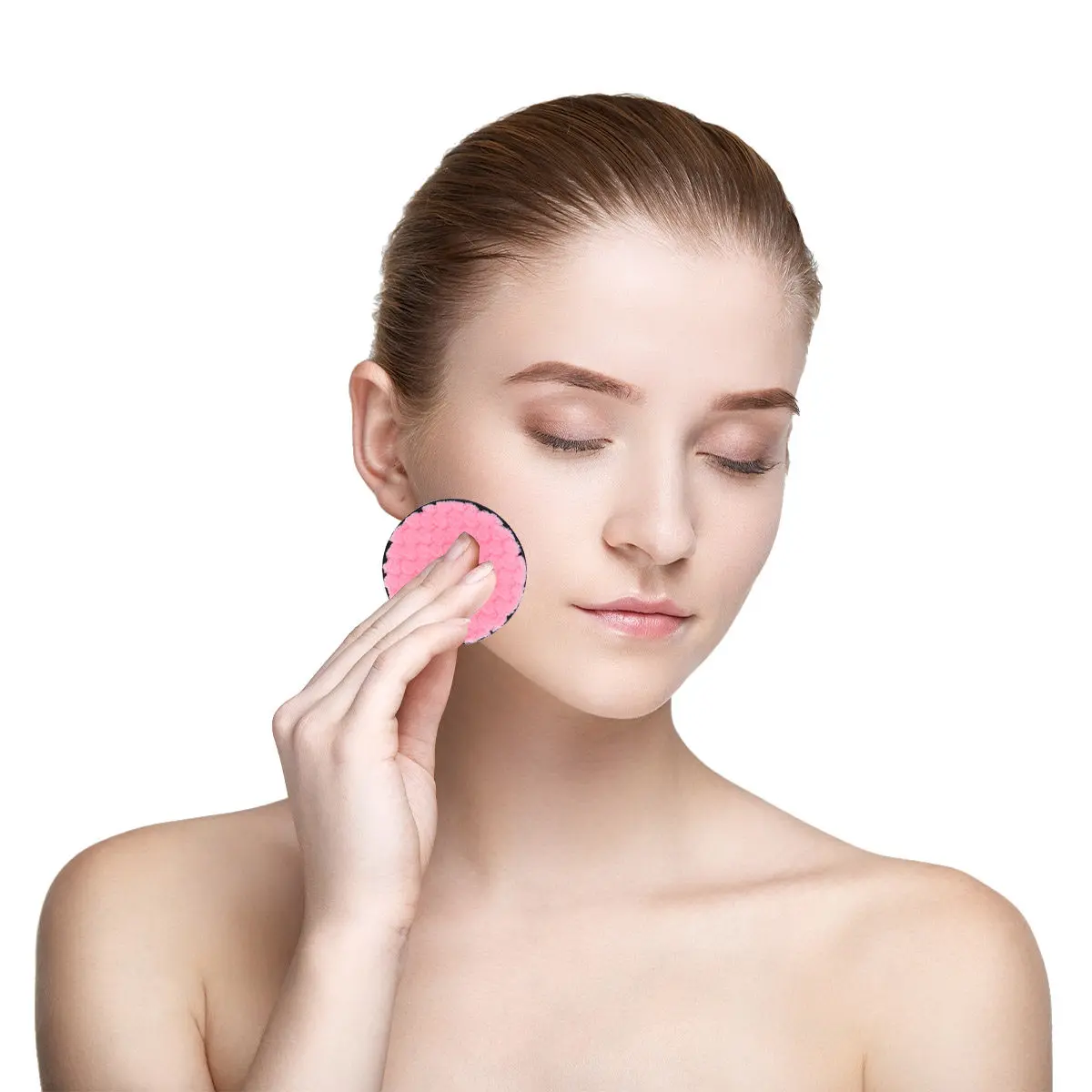 

6Pcs Hypoallergenic Reusable Powder for Makeup Removal Soft Absorbent Facial Cleaning Pads Gentle Daily Beauty Essentials