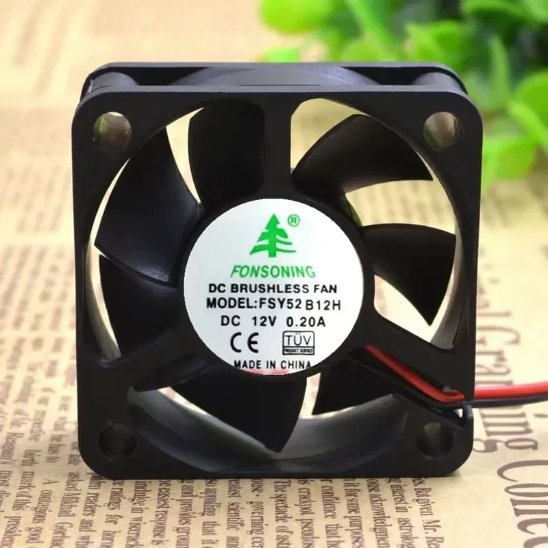 for FONSONING 5020 5CM 12V 0.20A FSY52B12H Instrument Silent Cooling Fan