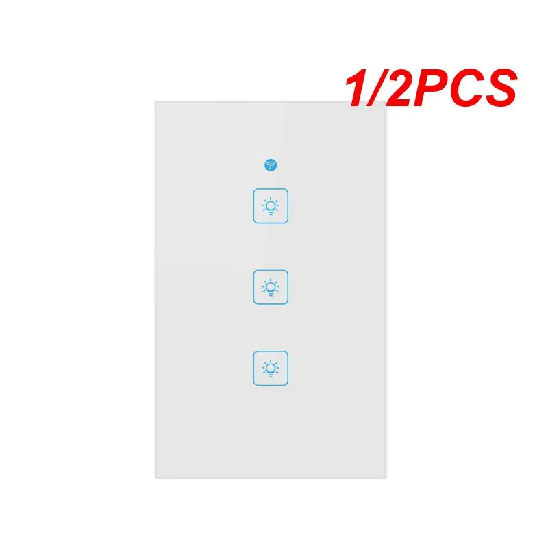 1/2PCS US WiFi Smart Switch 90-250V 120 Model APP With RF Function Voice/Remote Control Work With Amazon Alexa