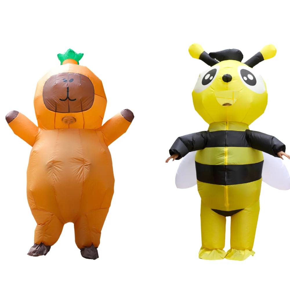 AliExpress NONE Adult Standing Cycling Bee Inflatable Suit Funny Cartoon Cosplay Suit Holiday Party Performance Props