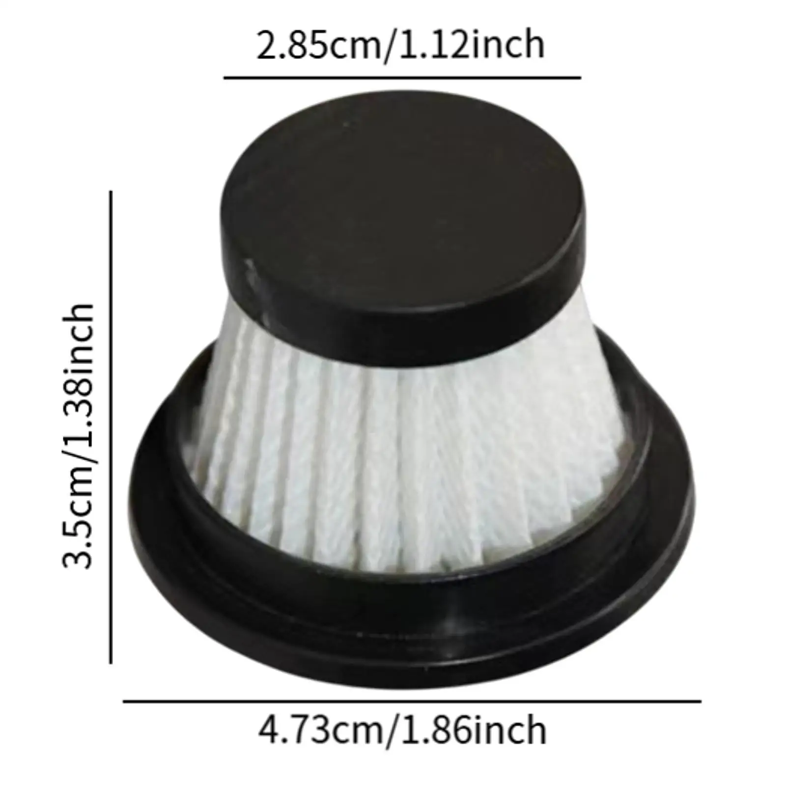 10 قطع فلتر بديل للمكنسة الكهربائية، فلتر من النوع المطوي، مرفق منزلي، فلتر HEPA قابل للغسل فقط للاستخدام اليومي