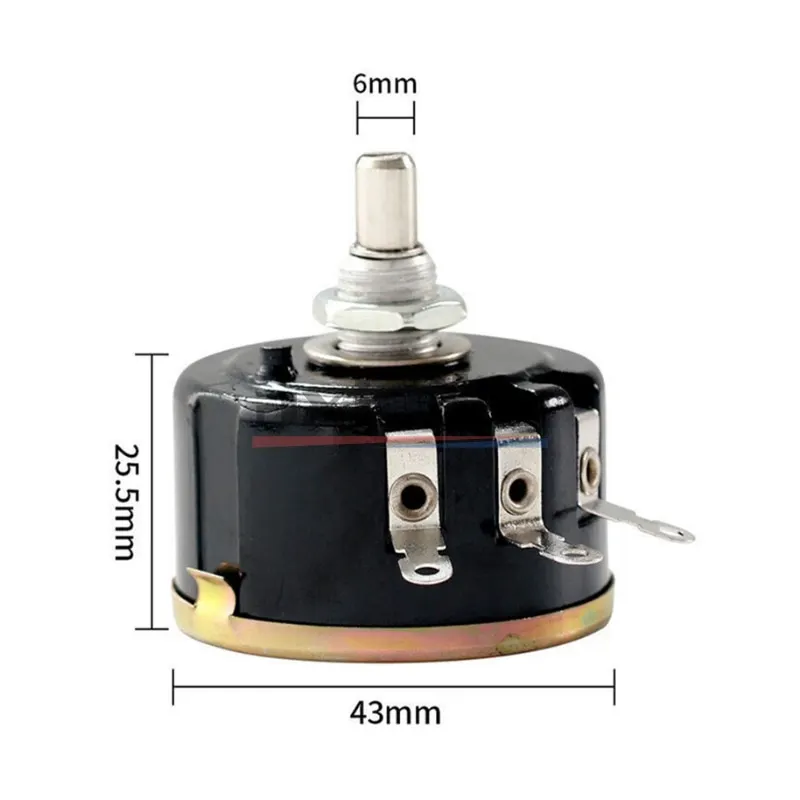 WX112-050 WX050 5W Single Circle Wire Wound Potentiometer 100R 220R 330R 470R 1K 2K2 3K3 4K7 5K6 6K8 10K 22K 33K 47K Ohm Ω 4.7K