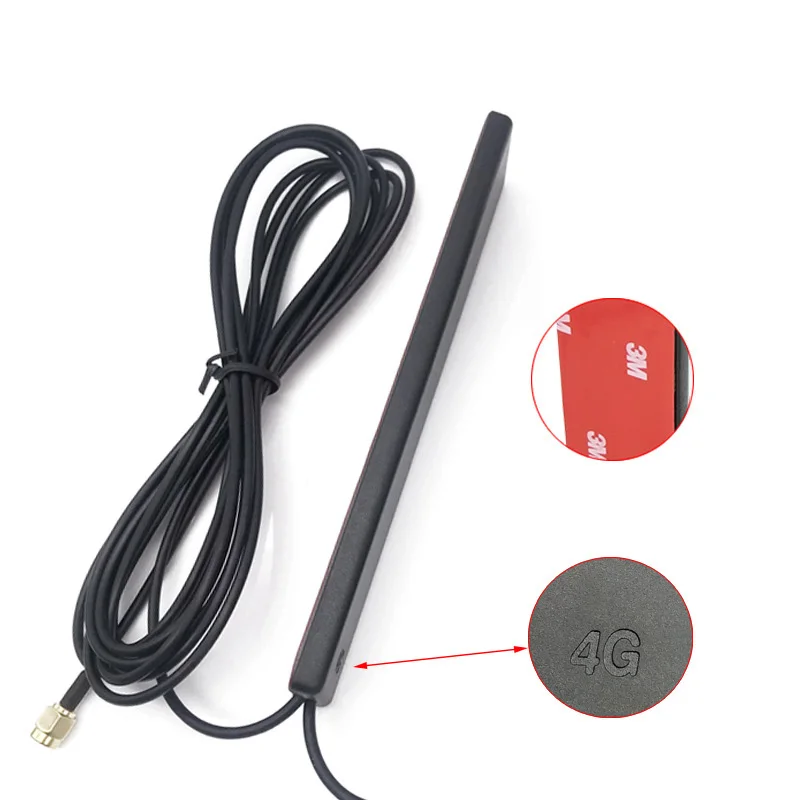 4G 5G Patch Antenna 600-6000MHz 8dBi Dual SMA Male TS9 CRC9 Connector 3M Extension Cable for Wifi Router IP / PC / Camera