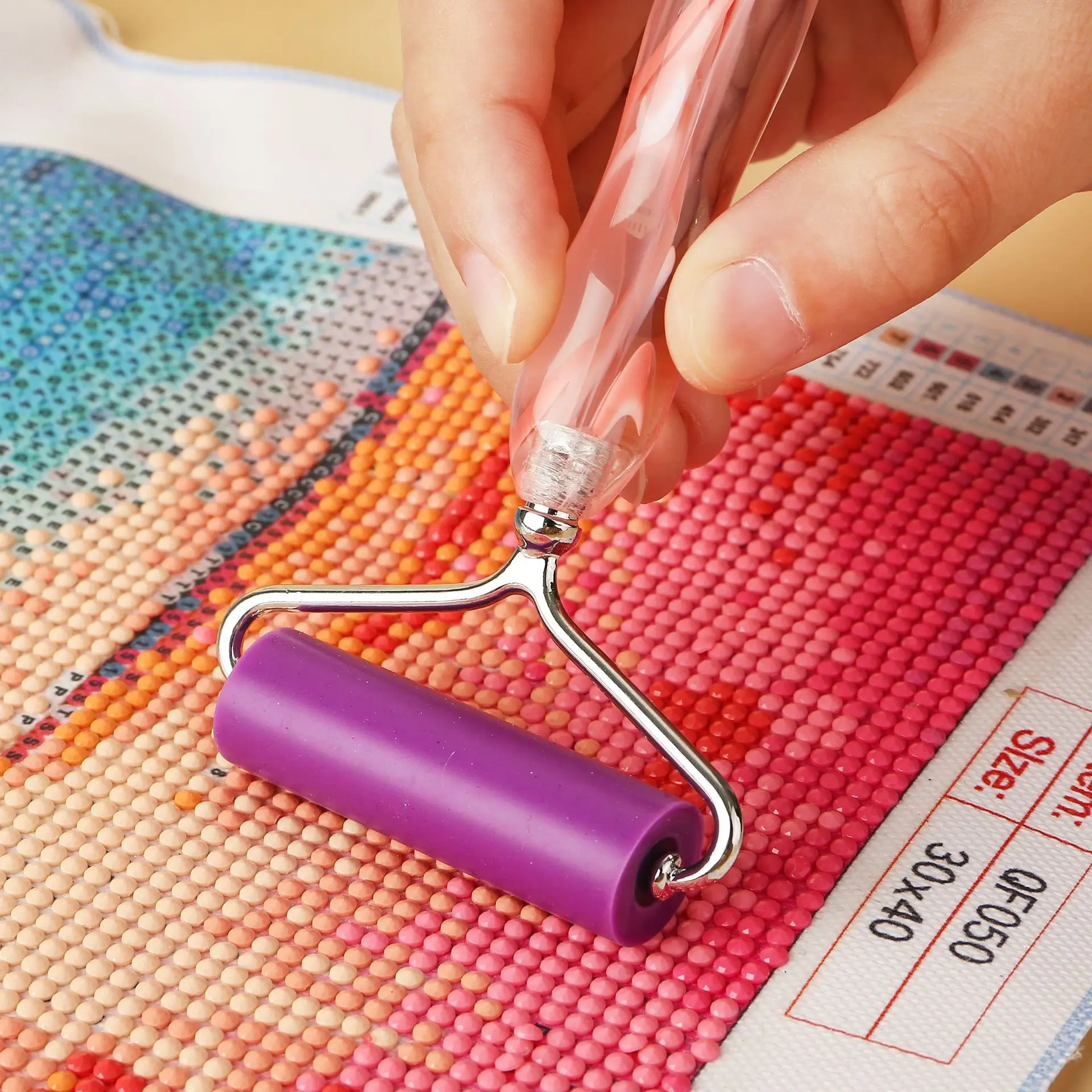Diamond Drawing Tool Roller, Assemblable, Convenient Gadget, Point Drill Pen Tool, Mini Roller image 3