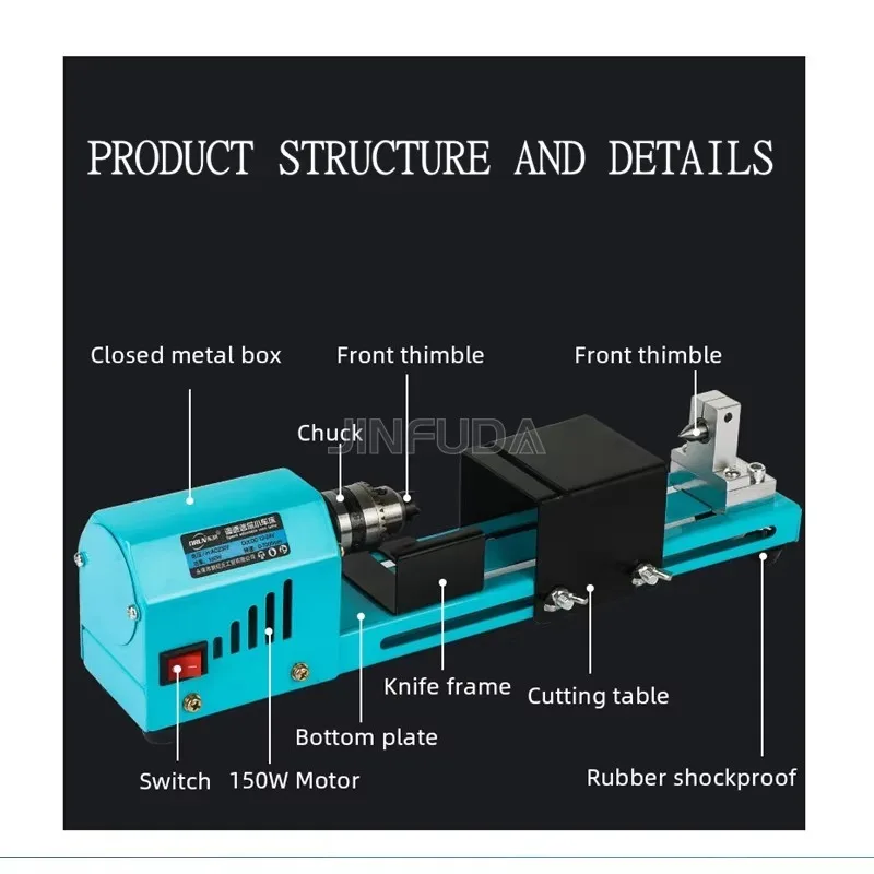 تلميع صغير تقريب حبة النجارة مخرطة الخشب آلات مطحنة المخارط الأفقية
