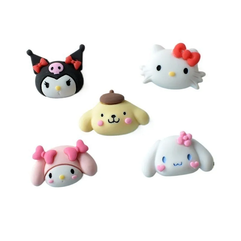 

10pcs Hello Kitty Accessories Cute Cartoon DIY Phone Case Water Cup Storage Box Decoration Women Supplies Student Gift Wholesale