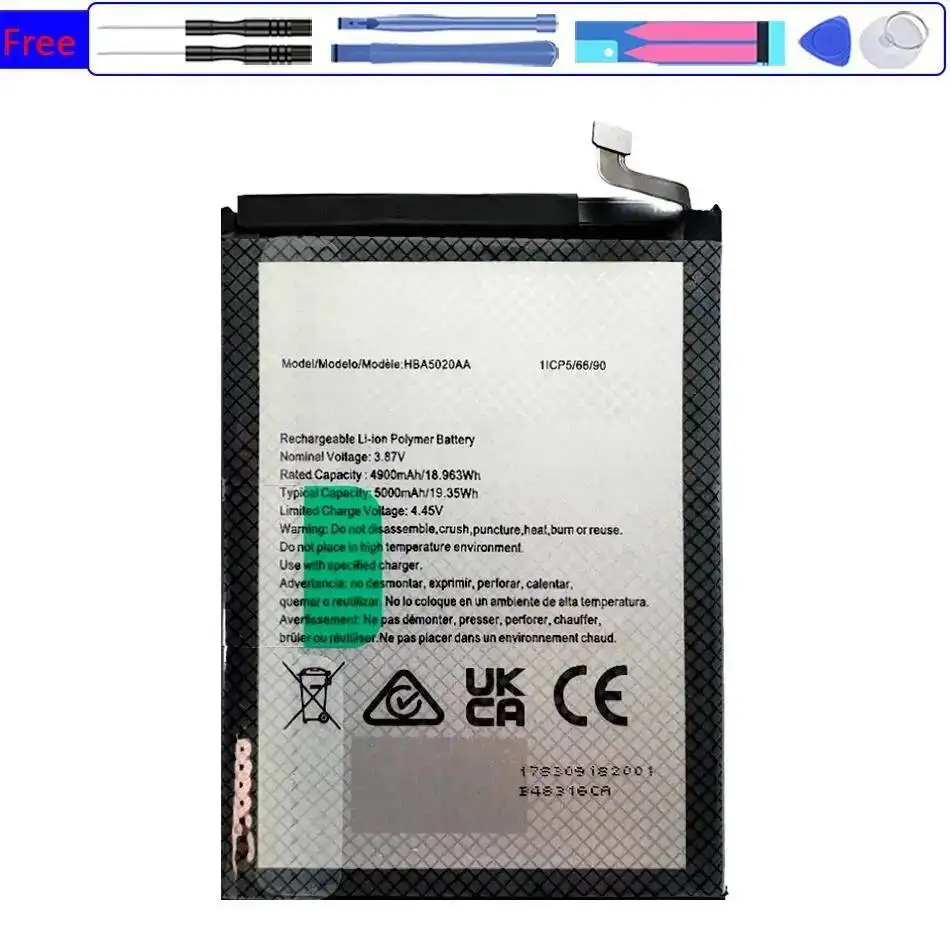 

5000Mah For Hmd HBA5020AA Environmentally Friendly Stable Mobile Phone Battery