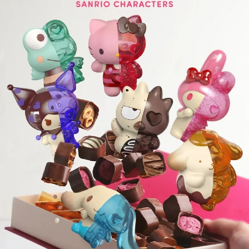 

Sanrio Genuine Candy Series Chocolate Version Hello Kitty Kuromi My Melody Cinnamoroll Ins Doll Cute Beauty Bedroom Ornament Toy