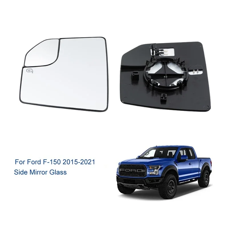 

Side Rearview Mirror Heated Glass With Back Plate Door Wing Mirror For Ford F-150 2015 2016 2017 2018 2019 2020 2021 Accessories