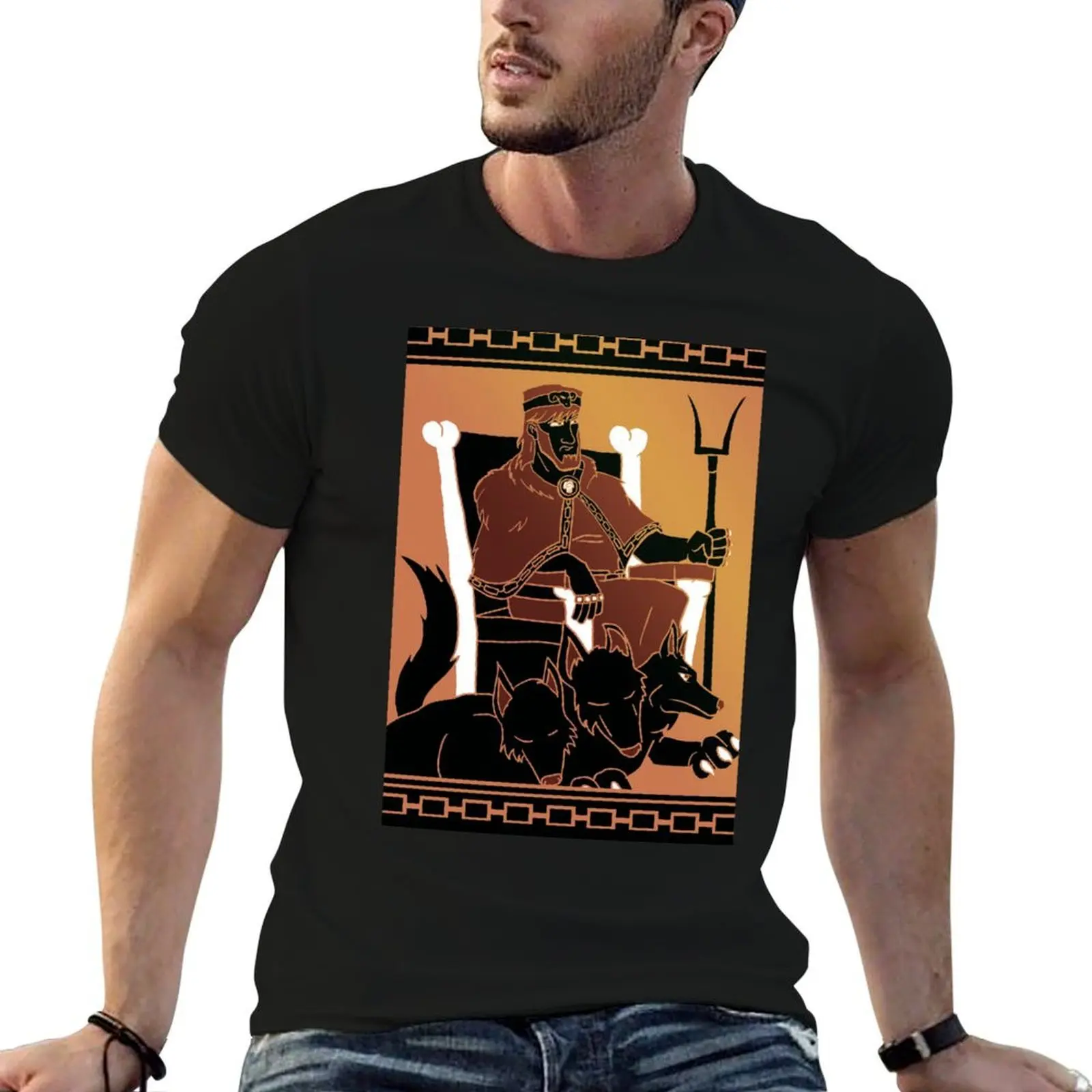 Hades on His Throne T-Shirt cute clothes designer shirts anime shirts men