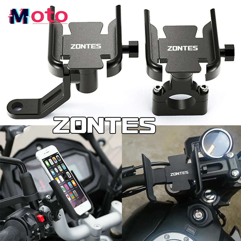 For Zontes G1 125 ZT125 G1 ZT125U ZT 125 U ZT 310X ZT310R Motorcycle Accessories Handlebar Mobile Phone Holder GPS Stand Bracket