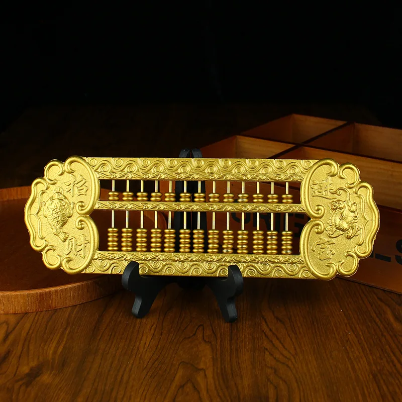 

Brass Pixiu Rice Attracting Treasure Office Study Desktop Large Pure Copper Kirin Abacus Ornament Small Gift