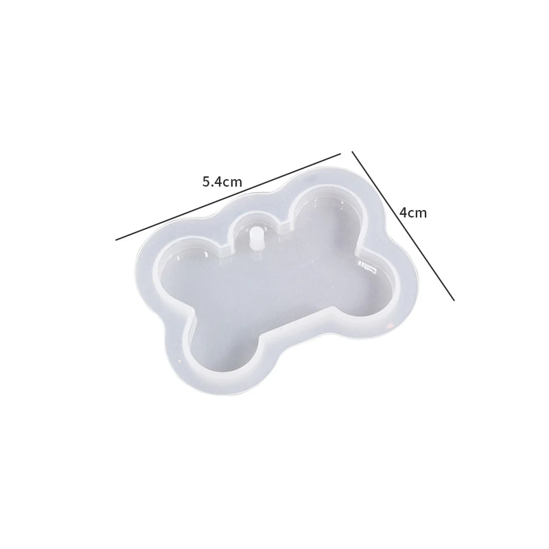 Vintage Heart Round Silicone Resin Mould Keychain Pendant Pet Dog Pendant DIY Crystal Epoxy Mould Jewelry Making Casting Mould